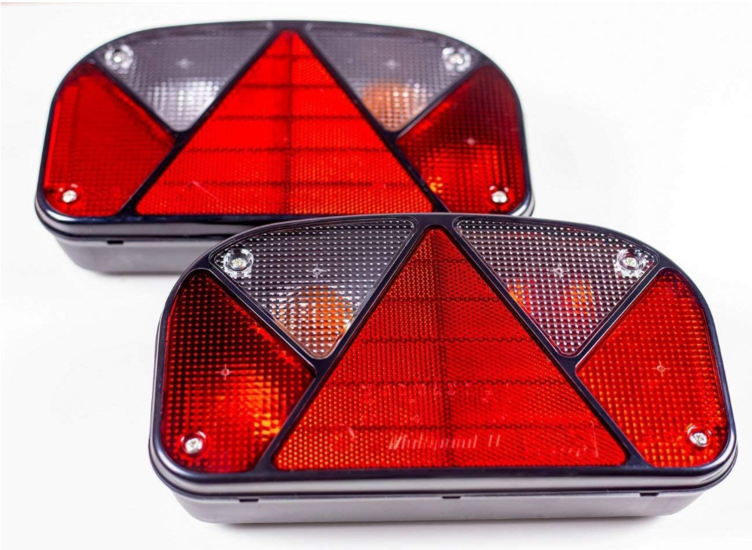achterlicht multipoint ii 240x140x55mm 12 volt - links - achterlamp - achterlicht - aanhanger achterlicht - verlichting