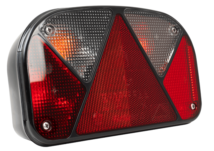achterlicht multipoint ii 240x140x55mm 12 volt - links - achterlamp - achterlicht - aanhanger achterlicht - verlichting
