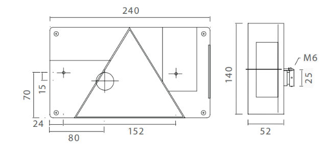 achterlicht multipoint 1 135x240mm 12 volt - links - achterlamp - achterlicht - aanhanger achterlamp - verlichting