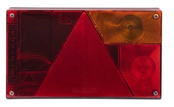 achterlicht multipoint 1 135x240mm 12 volt - rechts - achterlamp - achterlicht - aanhangerverlichting - aanhangerachterlicht