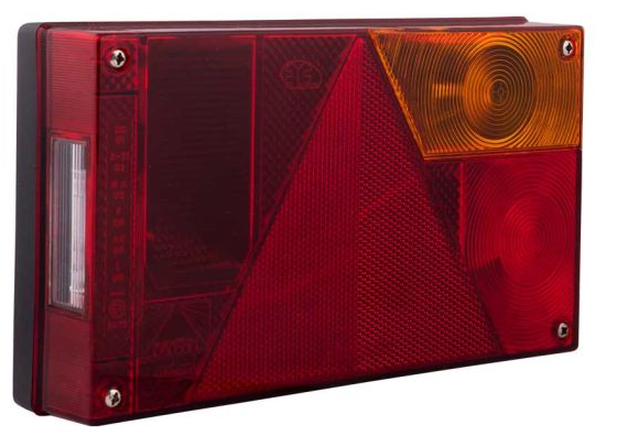 achterlicht multipoint 1 135x240mm 12 volt - rechts - achterlamp - achterlicht - aanhangerverlichting - aanhangerachterlicht