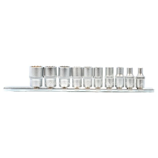 doppenset - 1/4 aansluiting - 10-delig - 4 tot 13 mm - dopsleutelset - asta