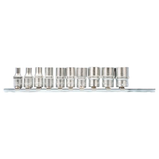 doppenset - 1/4 aansluiting - 10-delig - 4 tot 13 mm - dopsleutelset - asta