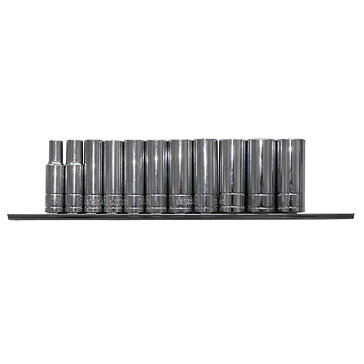verlengde doppen - 3/8 aansluiting - 11-delig - 8 tot 19 mm - doppenset - doppenkit