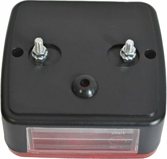 achterlicht vierkant 104x100x50mm - achterlicht - achterlamp - aanhanger achterlamp - aanhanger verlichting