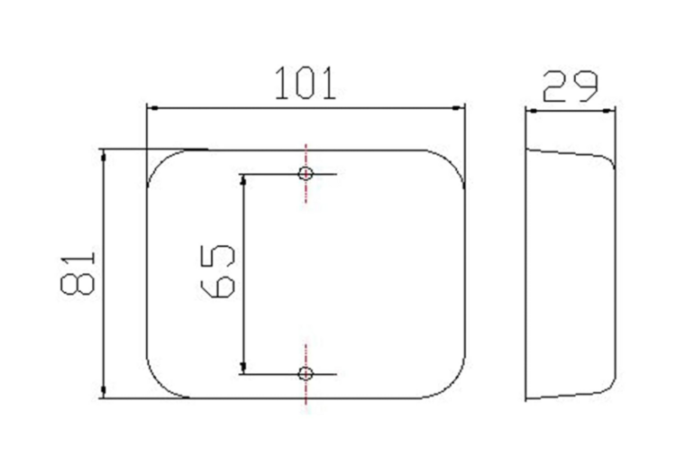 mistachterlicht led 12 volt 19x led - mistlamp - led mistlamp - mistachterlicht - mistachterlamp