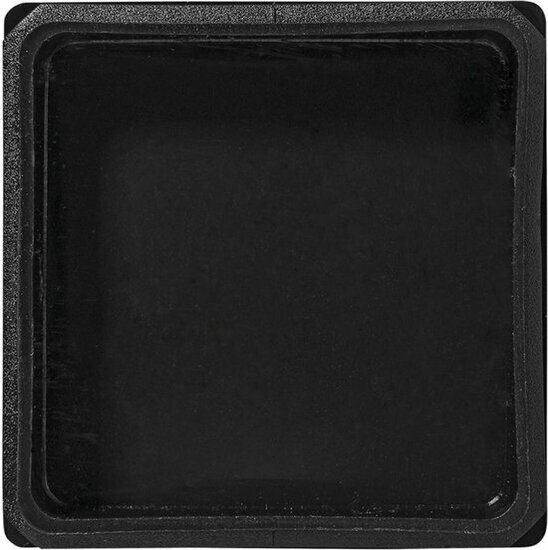 vierkant insteekdop - 70x70mm - 4 stuks - standaard geribbelde eindkap - inslagdop - kunststofdop