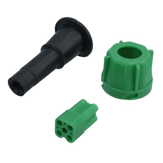 aansluitset connector groen en rood - connectors - aansluit connectors - bajonet aansluiting