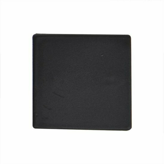 vierkant insteekdop - 70x70mm - 4 stuks - standaard geribbelde eindkap - inslagdop - kunststofdop