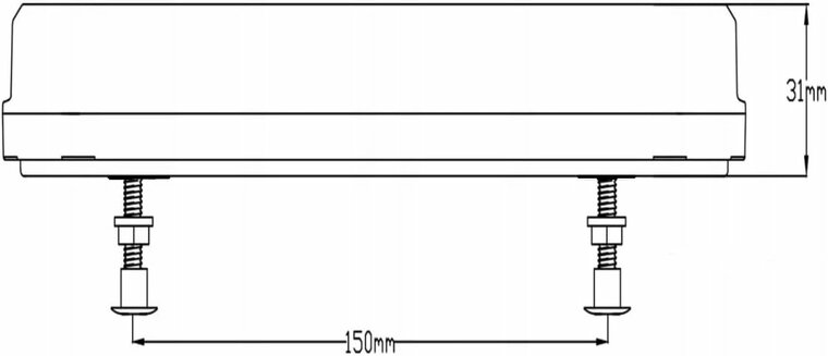 achterlicht neon led - links - 12/24 volt - ledlamp - achterlamp - led achterlicht 