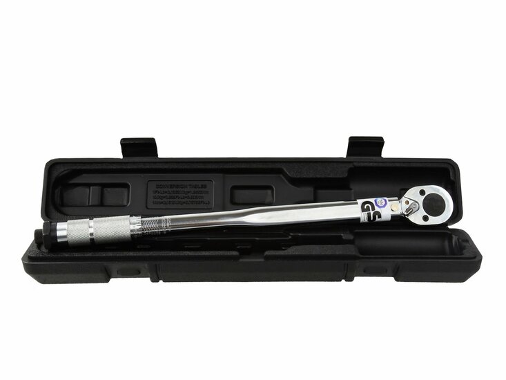 momentsleutel - 1/2 duims aansluiting - vanaf 28 tot 210 nm - krachtsleutel - torque sleutel - geko