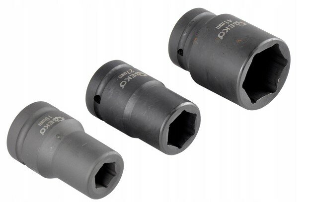 krachtdoppenset - 11-delig - 1 inch aansluiting - 17 tot 41 mm - slagdoppen - doppenset - geko