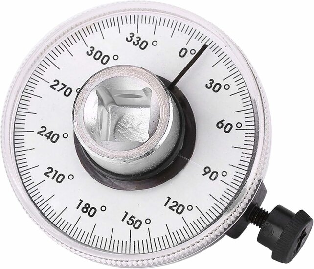 draaihoekmeter - gradenmeter - 360 graden hoek schaal - koppelhoekmeter