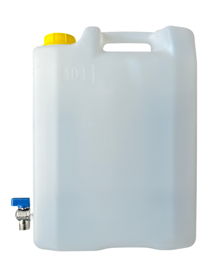 waterkan met metalen kraan 10 liter - water container - caravan kan - kampeerkan - opslagkan voor drinkwater