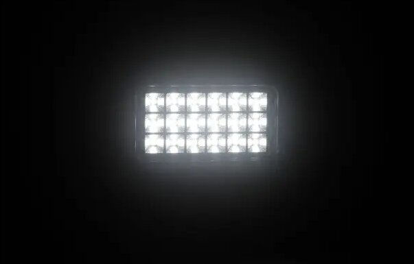 led werklamp met schakelaar 18x led 27w - werklamp - bouwlamp - werklicht - lamp - ledlamp