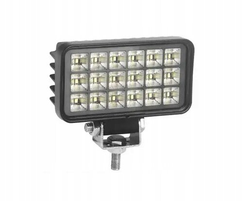 led werklamp met schakelaar 18x led 27w - werklamp - bouwlamp - werklicht - lamp - ledlamp