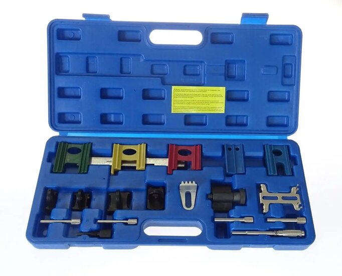 universele distributie gereedschap 19 delig - timingset - distributie gereedschap - nokkenas en krukas blokkeer gereedschappen