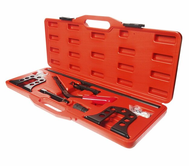 klepveer demontage set - 8 delig - kleppentang - klepveertang - kleppen tang