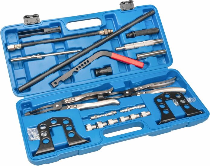 klepveer demontage en montage set pneumatisch - klepveertang - kleppentang