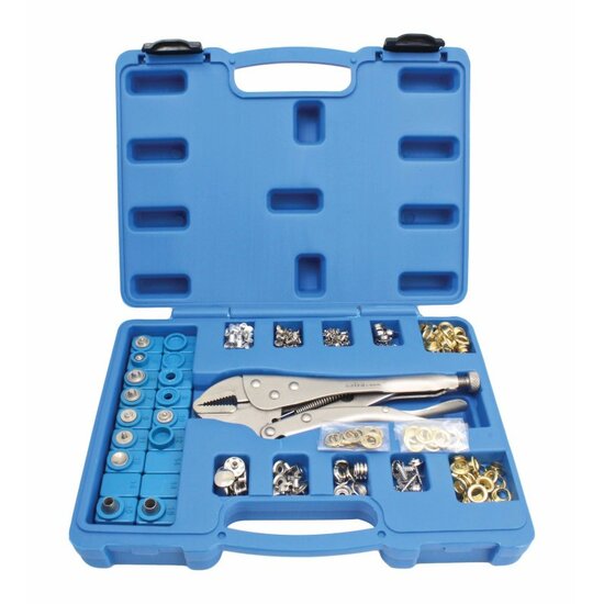 griptang met oogjes 275 delig - oogjestang  - ponstang - zeilringtang- ogentang - ringtang - satra