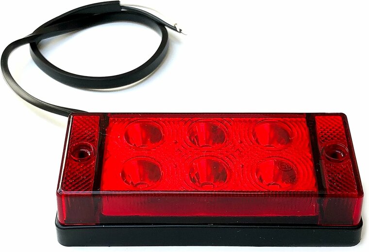 mistachterlicht led 12-24 volt 6x led - mistlamp - led mistlamp - mistachterlicht - mistachterlamp