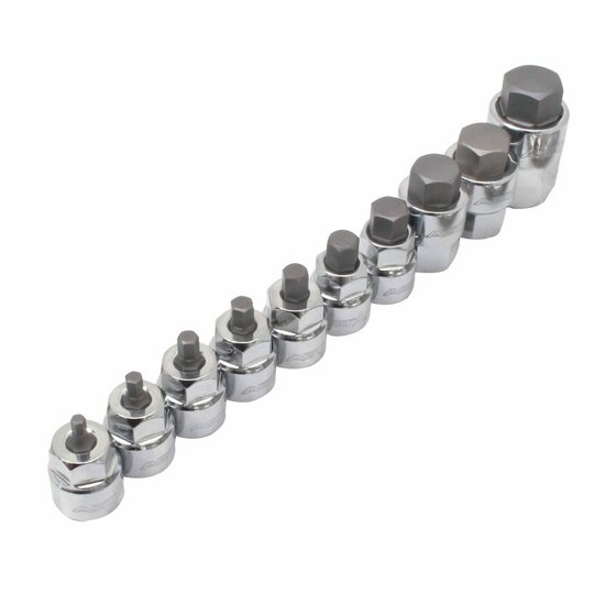 engelse inbus doppen set - inbus doppen 10 delig - inbusdop - inbusbit dop - asta