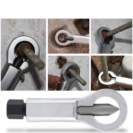 moersplitter 4 delig - moeren splijter - moerensplitter - moerbreker - satra