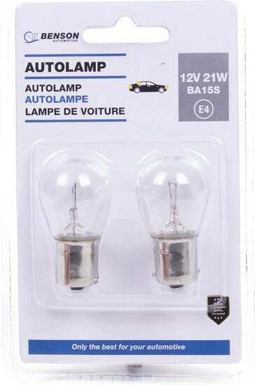 autolamp 12 volt 21w ba15s 2st - lamp - autolamp - gloeilamp - autoverlichting