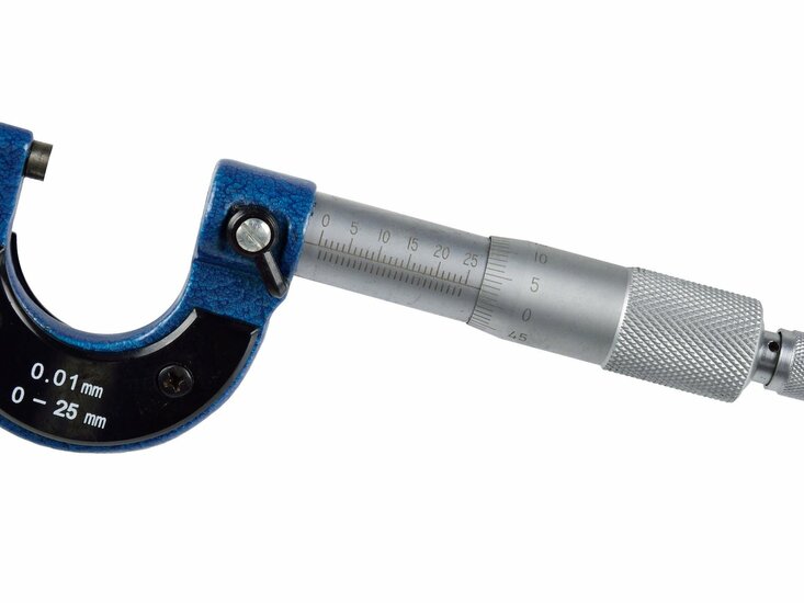 analoge micrometer schroefmaat 0 tot 25mm 0.01 - schroefmaat meter - meter - micrometer - geko