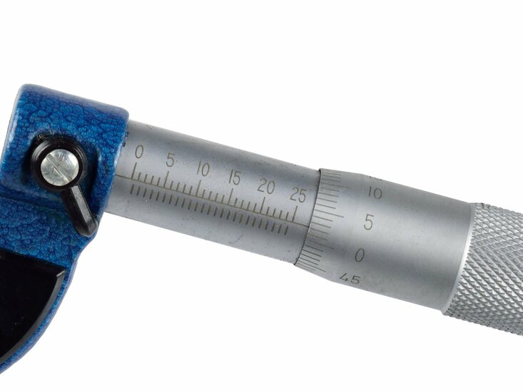 analoge micrometer schroefmaat 0 tot 25mm 0.01 - schroefmaat meter - meter - micrometer - geko