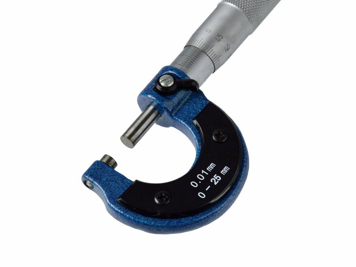 analoge micrometer schroefmaat 0 tot 25mm 0.01 - schroefmaat meter - meter - micrometer - geko