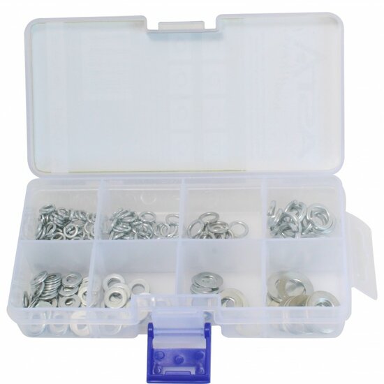 ringen en veerringen assortiment 250 delig - veer ringen - carrosserie ring - asta