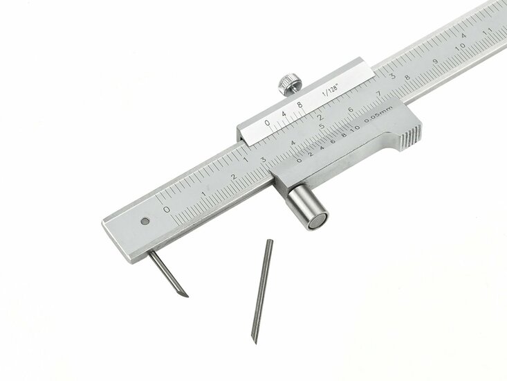 schuifmaat metaal met stift 200mm 0,05mm - meter - schuifmeter - geko