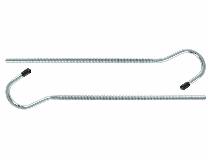 ladderklemset voor dakdragers - 2 delig - ladderhouders voor montage op dakdrager - inclusief sloten - geko