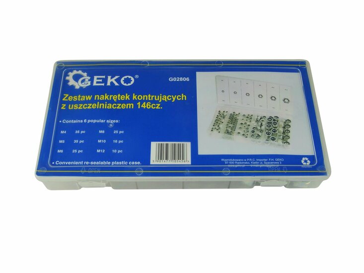 borgmoeren set 146 delig - moerenset - borgmoer - moeren - geko