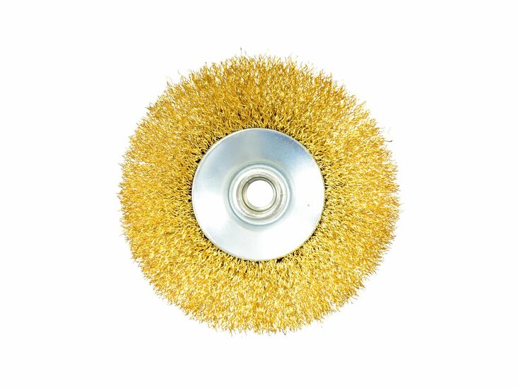 staalborstelschijf - 125 mm - staalborstel - m14 - draadborstel - geko