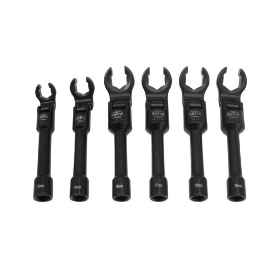 kraaienpoot sleutel set - 6 delig - steeksleutel set - open ringsleutel - satra