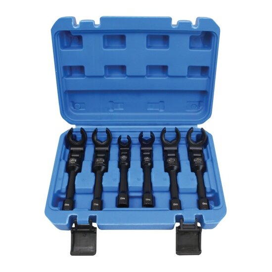 kraaienpoot sleutel set - 6 delig - steeksleutel set - open ringsleutel - satra