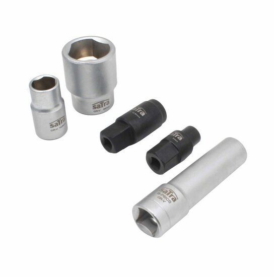 bosch diesel injectiepomp doppen set - 5 delig - brandstofpomp dop - satra