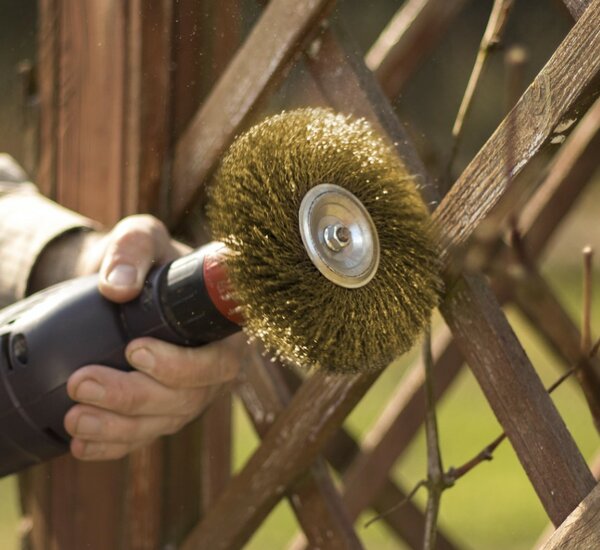 staalborstelschijf - 115 mm - staalborstel - m14 - draadborstel - geko