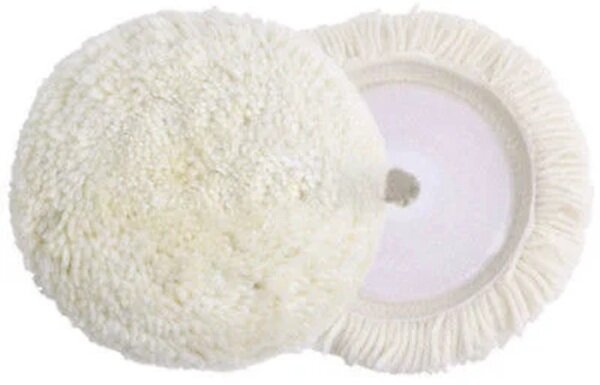 polijspad - poetspad - wollen poets pad - 180 mm poets pad met klitterband
