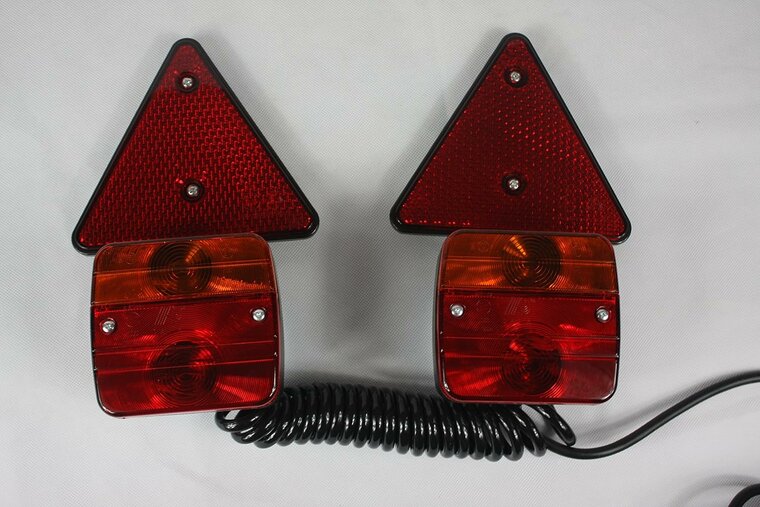  verlichting set magnetisch 7 polig 7,5m kabel - verlichting - aanhanger verlichting - achterlamp