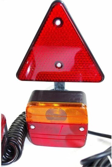  verlichting set magnetisch 7 polig 7,5m kabel - verlichting - aanhanger verlichting - achterlamp