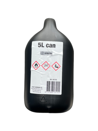 jerrycan 5 liter inhoud - flexibele tuit - kunststof benzinekan - brandstofkan - vloeistof kan