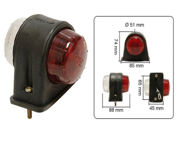 breedtelamp 12 volt 5w - aanhanger zijlamp - zijlicht - breedtelicht