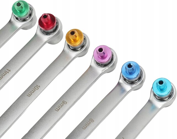 remvloeistof aftap sleutelset - 7 delig - remontluchting sleutelset - remontluchter - satra