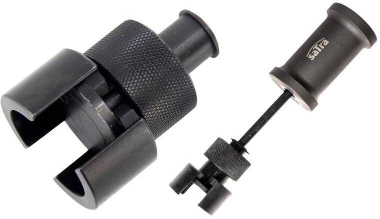 Verwijderen van de balansas met behulp van een glijhamer bij 4-cilinder 1.8 en 2.0 TSI/TFSI distributieketting aangedreven benz