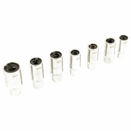 draadeinden uitdraaierset - 7 delig - bout verwijder set - tapeind uitdraai gereedschap - asta