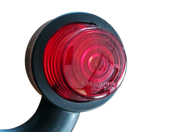 breedtelamp haaks 90 graden 185mm - breedtelicht - zijlicht - zijlamp - contourlamp