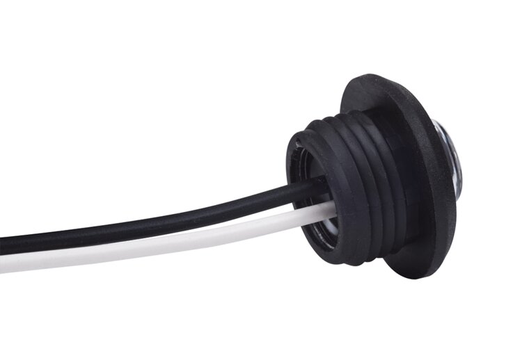 ronde zijmarkeringslamp 1 leds - contourlamp wit - 12/24 volt - positielamp - horpol